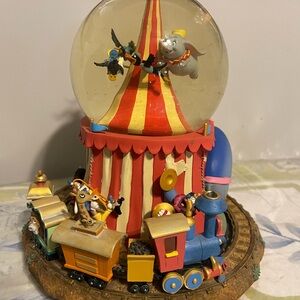 Disney Dumbo Circus Train Snow Globe - Red, Blue, Yellow